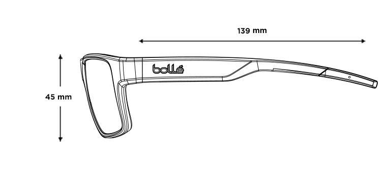 Bollé aurinkolasit TEMPER Grey Crystal Ocean - Volt+ Offshore Polarized