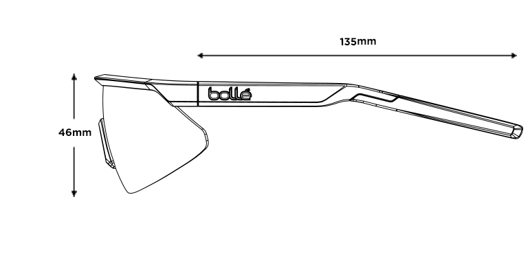 Bollé aurinkolasit Micro Edge titanium mat volt ultraviolet