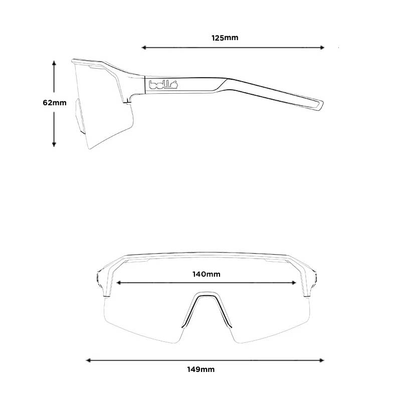 Bollé aurinkolasit C-Shifter sand mat clear ruby photochromic