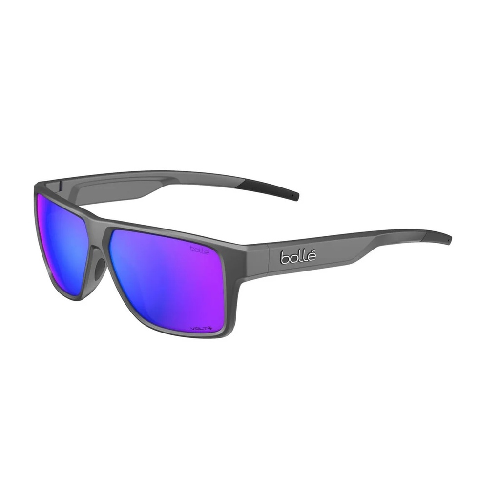 [BS042001] Bollé aurinkolasit TEMPER titanium mat volt+ ultraviolet pol
